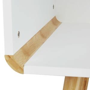Sideboard mit abgerundeten Ecken Braun - Weiß - Bambus - Holzwerkstoff - 120 x 48 x 40 cm