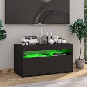 TV-Schrank mit LED-Leuchten D802 Schwarz