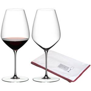 Syrah Shiraz Veloce 2er Set + Poliertuch Glas - 11 x 25 x 11 cm