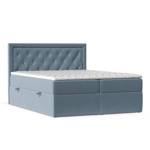 Boxspringbett Maestro Blaugrau - Breite: 160 cm