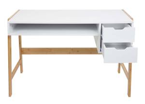 Schreibtisch K12 Weiß - Holz teilmassiv - 115 x 76 x 58 cm