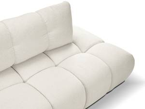 Ecksofa SILE L Creme - Armlehne beidseitig montierbar - Ecke davorstehend links - Ottomane davorstehend links