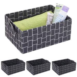 Panier de rangement C37 (4 pcs) Gris