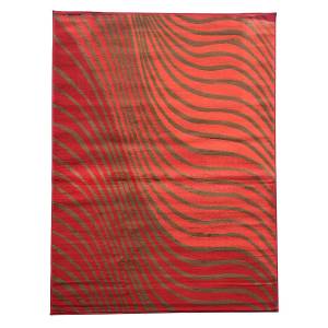 Tapis salon AF1 ONDULA 60x110 rouge Rouge - Matière plastique - 60 x 8 x 110 cm