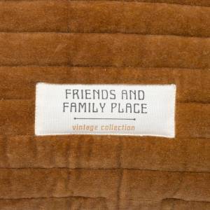 Kissen FAMILY CORNER Gelb - Textil - 10 x 45 x 45 cm