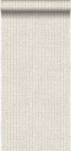 Tapete Strickmuster 7008 Beige - Naturfaser - Textil - 53 x 1005 x 1005 cm