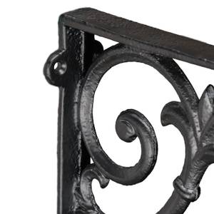 2 x Regalwinkel antik schwarz Schwarz - Metall - 4 x 25 x 25 cm