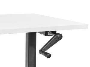 Table à hauteur ajustable DESTINES Noir - Blanc - 120 x 74 x 72 cm