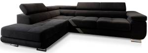 Ecksofa SELVA L-S Schwarz - Ecke davorstehend links