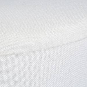 Tabouret avec rangement Marron - Blanc - Bois manufacturé - Textile - 32 x 36 x 32 cm