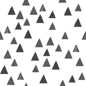 papier peint triangles graphiques 7291 Noir