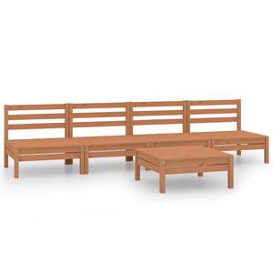 Garten-Lounge-Set Braun - Massivholz - Holzart/Dekor - 64 x 29 x 64 cm