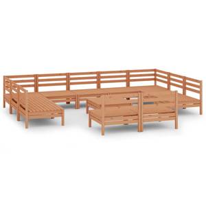 Garten-Lounge-Set Braun - Massivholz - Holzart/Dekor - 64 x 29 x 64 cm