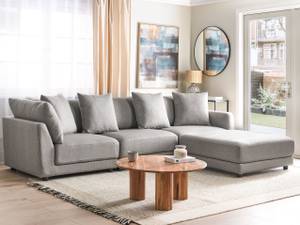 3-Sitzer Sofa SIGTUNA Schwarz - Grau - Hellgrau