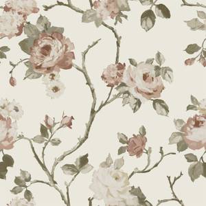 papier peint fleurs vintage 7127 Beige