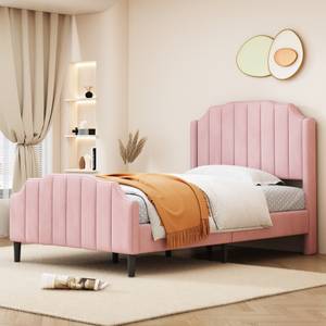 Lit en velours M466 Rose foncé