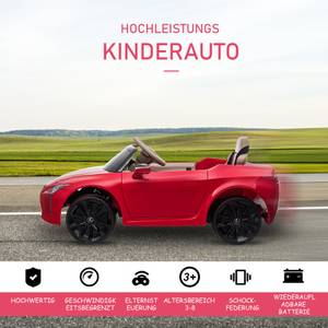 Elektrischer Kinderwagen 370-117RD Hochglanz Rot