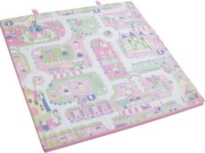 Spiel- und Krabbelmatratze Princess Pink - Textil - 120 x 4 x 120 cm
