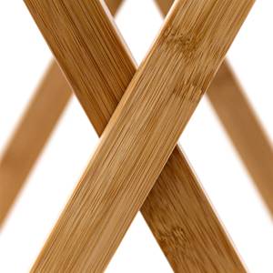 Table d'appoint pliante pliable bambou Marron - Bambou - 35 x 64 x 55 cm