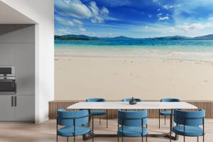 Fototapete MEER Strand Sand Himmel 3D 315 x 210 x 210 cm