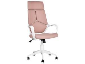 Chaise de bureau DELIGHT Pêche - Rose foncé - Blanc