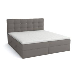 Boxspringbett Doppelbett Elegante Grau - Breite: 180 cm