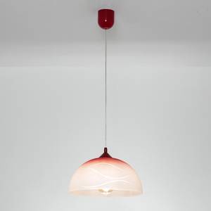 Lampe à suspension ADANIA Granit - Rouge - Blanc
