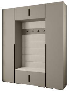 Garderobe Inova 1 Z13 Schwarz - Grau - Weiß - Schwarz