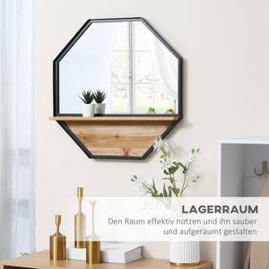 Wandspiegel 830-606V00BK Braun - Glas - 9 x 61 x 61 cm