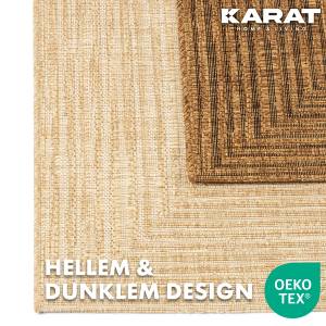 Wohnteppich Tiffany Beige - Kunststoff - Textil - 80 x 150 cm