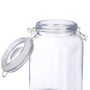 Einmachglas 1,5 L, 6er-Set Silber - Glas - Metall - 10 x 21 x 10 cm