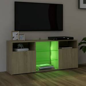 TV-Schrank mit LED-Leuchten D711 Eiche Sonoma Dekor