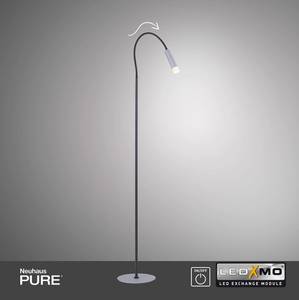 LED Stehlampe PURE GEMIN Grau - Metall - 35 x 126 x 35 cm