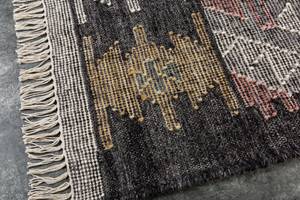 Teppich ETHNO Grau - Naturfaser - Textil - 230 x 1 x 160 cm