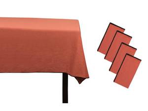 Nappe BORINA Marron - Textile - 170 x 1 x 250 cm