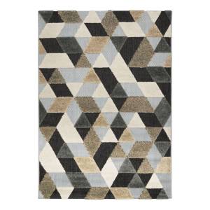 Tapis DEHORS-DEDANS GEOMET Marron - 120 x 170 x 170 cm