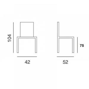 Tabouret de bar ERIK en Gris - Cuir synthétique - 42 x 99 x 52 cm