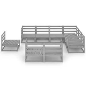 Garten-Lounge-Set (9-teilig) 3009833-1 Grau