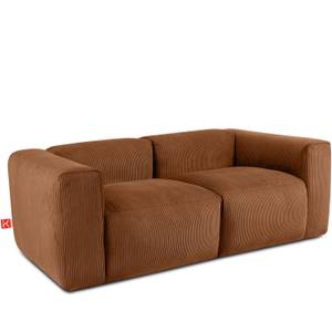 Einzelsofa BUFFO 3-Sitzer Orangerot - Breite: 210 cm