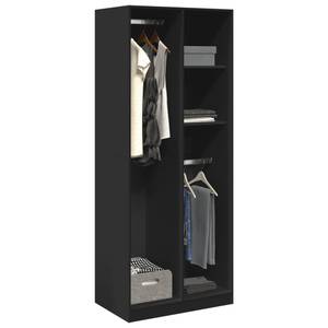 Kleiderschrank 298537-4 Schwarz - Breite: 80 cm