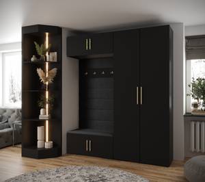 Garderobe Inova 3 Z18 Schwarz - Gold - Gold