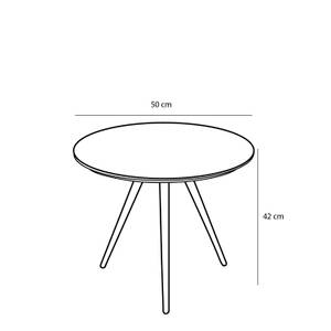 Beistelltisch Jailey (2er-Set) Schwarz - Braun