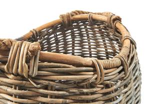 Aufbewahrungskorb KUBUOVALGRY Grau - Rattan - 38 x 33 x 50 cm