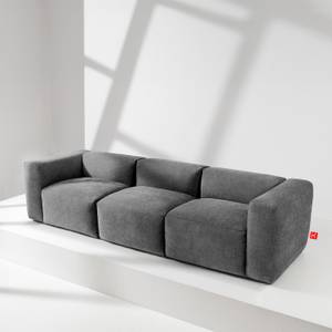 Einzelsofa BUFFO 5-Sitzer Aschgrau - Breite: 290 cm