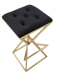 Barhocker Gold - Metall - 40 x 75 x 40 cm