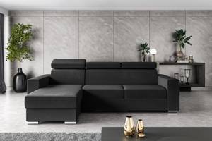 Ecksofa FIX Schwarz - Ecke davorstehend links