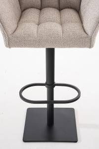 Tabouret de bar Damaso Beige - Noir