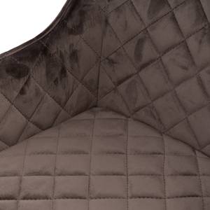 Barhocker Frisco Drive Velvet Anthracite Grau - Textil - 55 x 97 x 51 cm