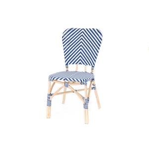 Chaise de bistrot Bleu Bleu - Bois massif - 57 x 90 x 51 cm