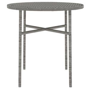 Garten-Essgruppe (3-teilig) 3013185 Grau - Kunststoff - Polyrattan - 45 x 45 x 45 cm